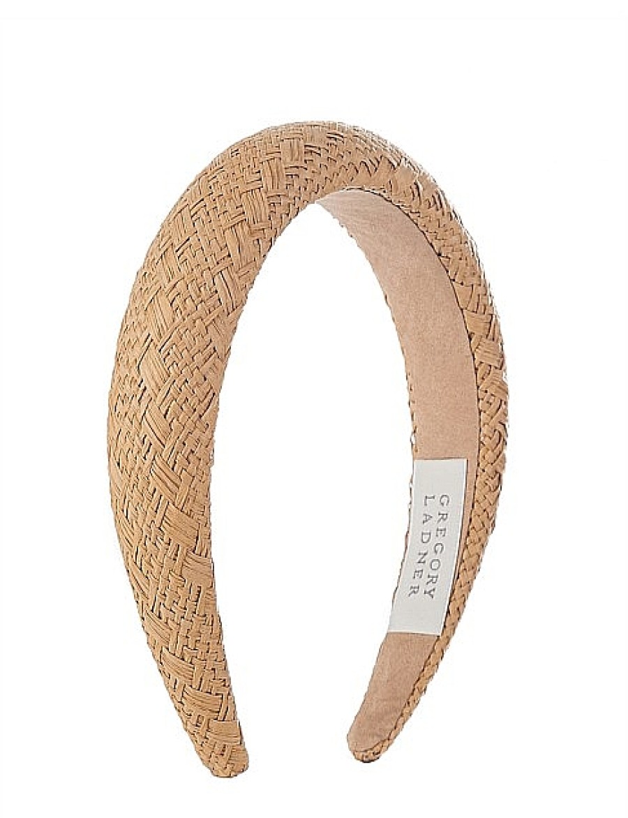 Clearance Gregory Ladner Woven Rounded Headband Gregory Ladner Limited Edition Natural