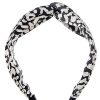 Wholesale Gregory Ladner Animal Print Turban Gregory Ladner Discount Black/White