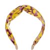 Hot Gregory Ladner Animal Print Turban Gregory Ladner Discount Yellow