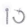 Online Gregory Ladner Cz Hoop Earring Gregory Ladner Limited Edition Rhodium