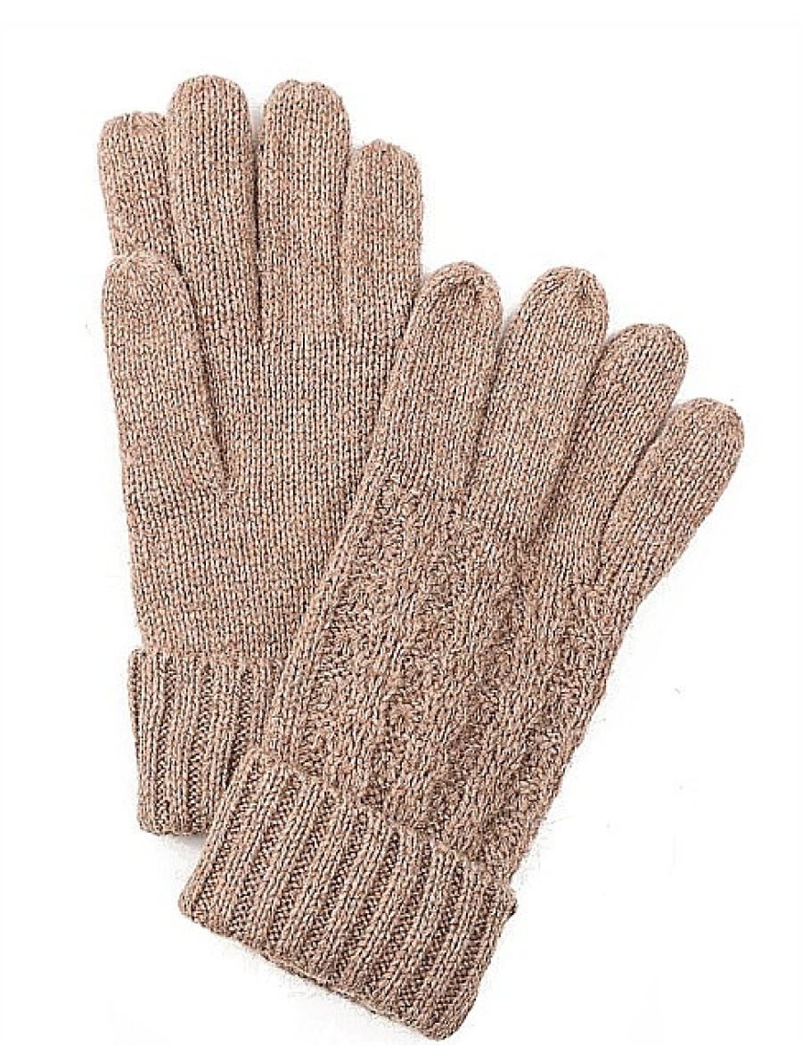 Clearance Gregory Ladner Cable Knit Glove Gregory Ladner Limited Edition Taupe