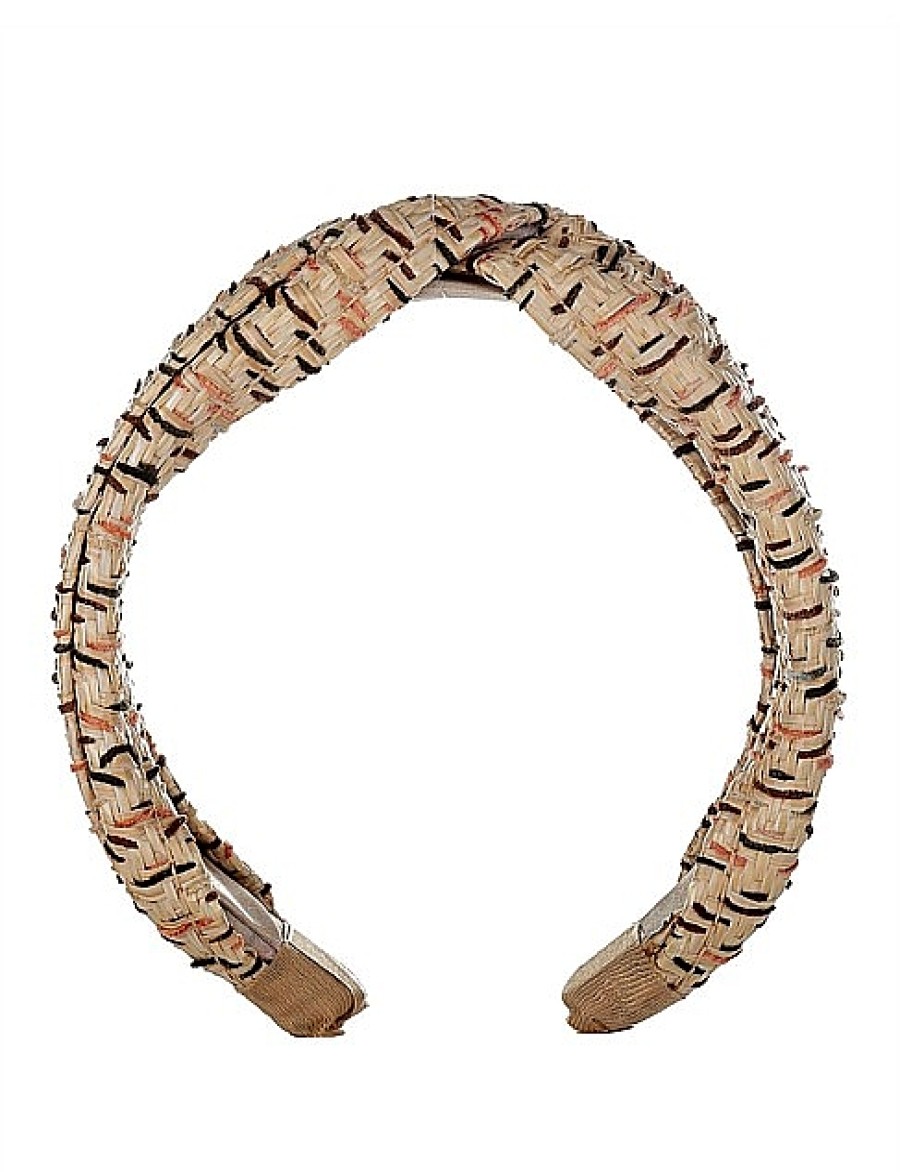 Online Gregory Ladner Woven Turban Headband Gregory Ladner Cheap Natural