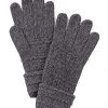 Clearance Gregory Ladner Cable Knit Glove Gregory Ladner Discount Charcoal