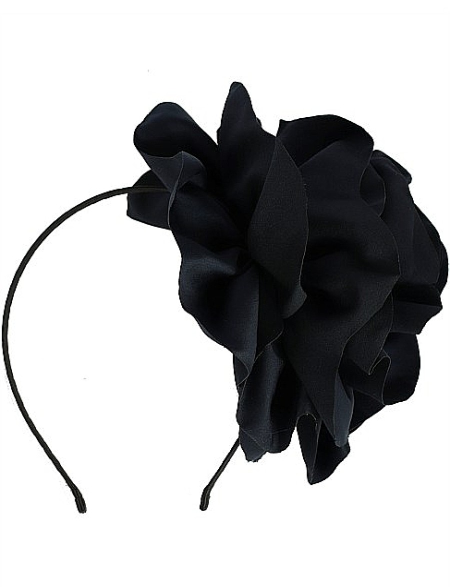 Online Gregory Ladner Large Flower On Headband Gregory Ladner Discount Navy