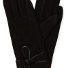 Hot Gregory Ladner Ponte Glove With Self Bow Gregory Ladner Cheap Black