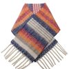 New Gregory Ladner Blanket Stripe Scarf Gregory Ladner Limited Edition Blue/Rust