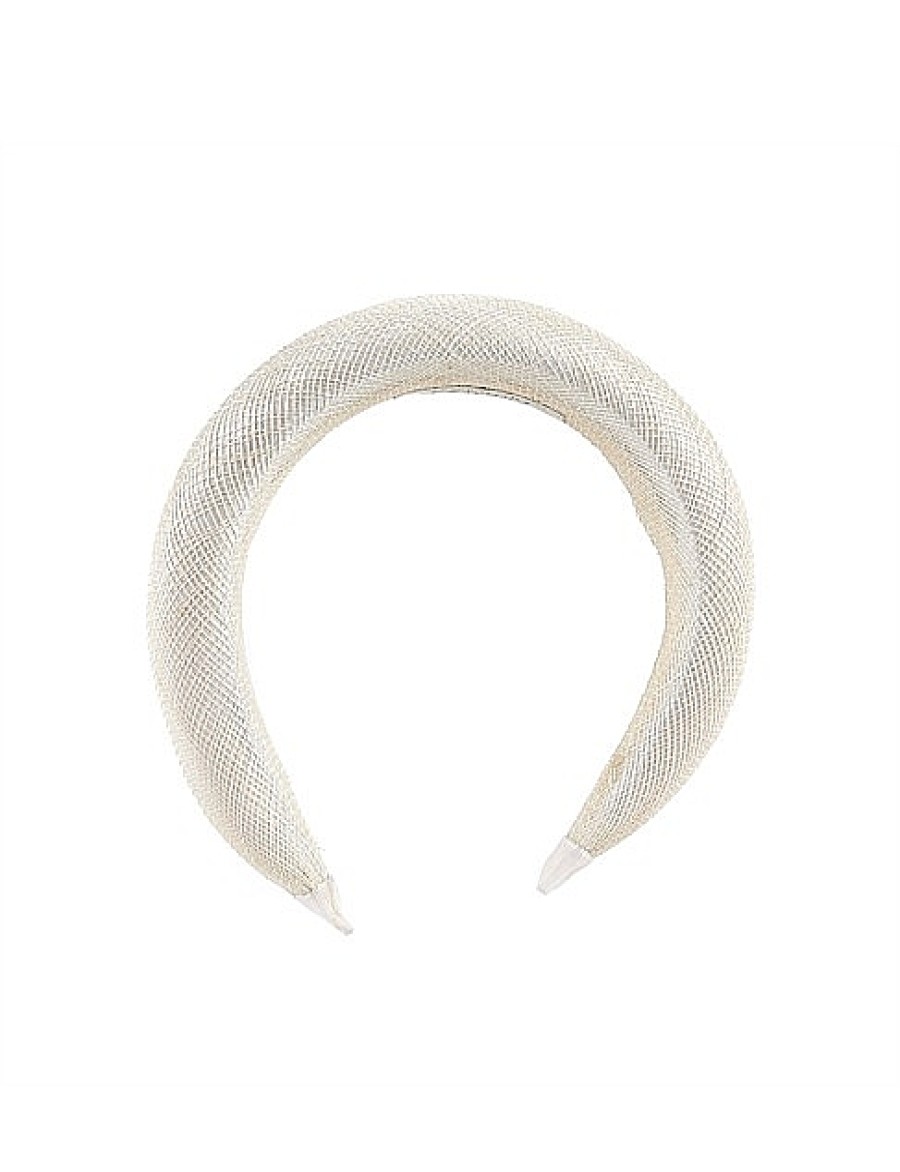 Best Gregory Ladner Sinamay Padded Headband Gregory Ladner Promotions White