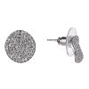 Online Gregory Ladner Micro Pave Circle Stud Earrings Gregory Ladner Discount Rhodium