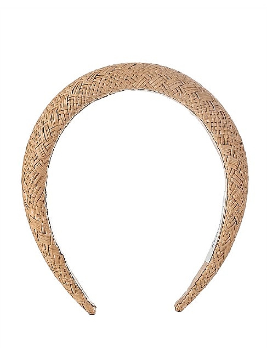 Clearance Gregory Ladner Woven Rounded Headband Gregory Ladner Limited Edition Natural