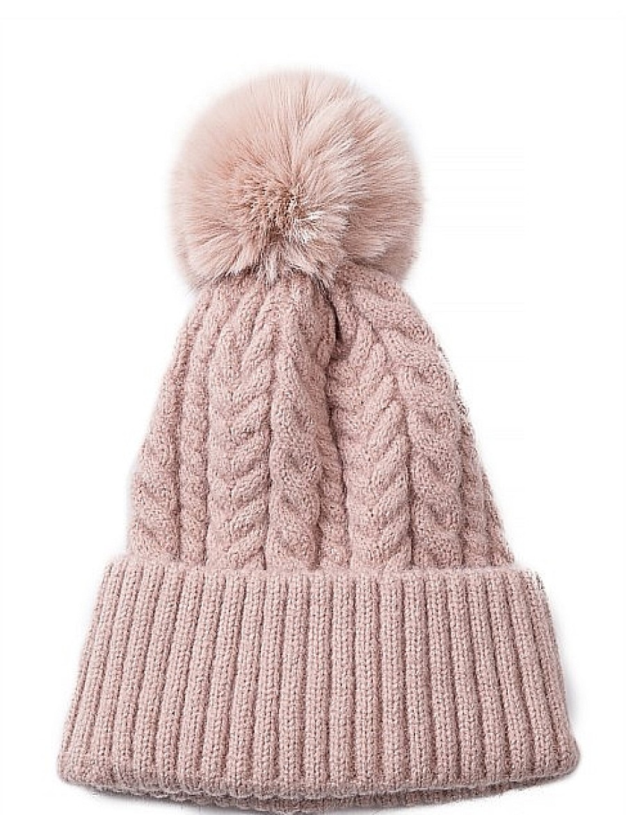 Best Gregory Ladner Cable Knit Beanie Gregory Ladner Wholesale Baby Pink