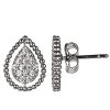 Online Gregory Ladner Pear Cz Silver Stud Earrings Gregory Ladner Wholesale Rhodium