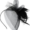 Best Gregory Ladner Crin Swirl/Bow With Feather/Veiling Gregory Ladner Promotions Black