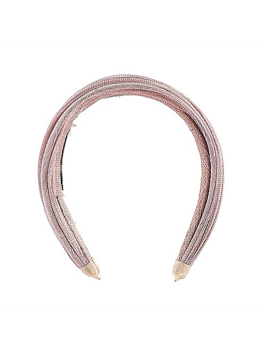 Best Gregory Ladner Pink Wide Sinamay Headband Gregory Ladner Limited Edition Pink #4