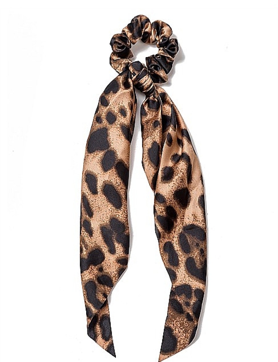 Hot Gregory Ladner Animal Scrunchie With Tie Gregory Ladner Discount Black/White