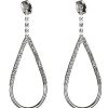 Hot Gregory Ladner Teardrop Drop Earring With Cz Gregory Ladner Limited Edition Rhodium