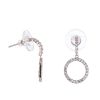 Online Gregory Ladner Micro Cz Circle Drop Earring Gregory Ladner Cheap Rose Gold