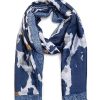 Wholesale Gregory Ladner Floral Print Scarf Gregory Ladner Cheap Blue