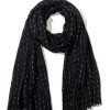 Online Gregory Ladner Scarf With Lurex Stripes Gregory Ladner Cheap Black/Silver