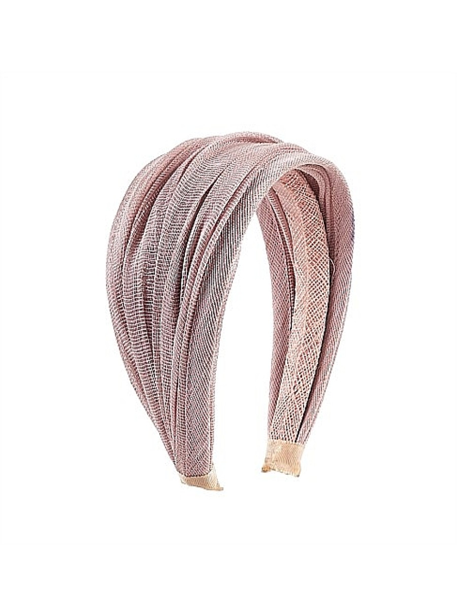 Best Gregory Ladner Pink Wide Sinamay Headband Gregory Ladner Limited Edition Pink #4