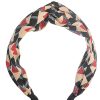 Wholesale Gregory Ladner Geometric Print Turban Headband Gregory Ladner Cheap Black/Red/Camel