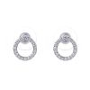 New Gregory Ladner Cz Circle Earrings Gregory Ladner Discount Rhodium