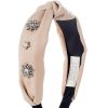 New Gregory Ladner Turban Headband With Stones Gregory Ladner Promotions Blush