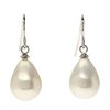 Wholesale Gregory Ladner Teardrop Pearl White Ab Hook Earrings Gregory Ladner Wholesale Silver