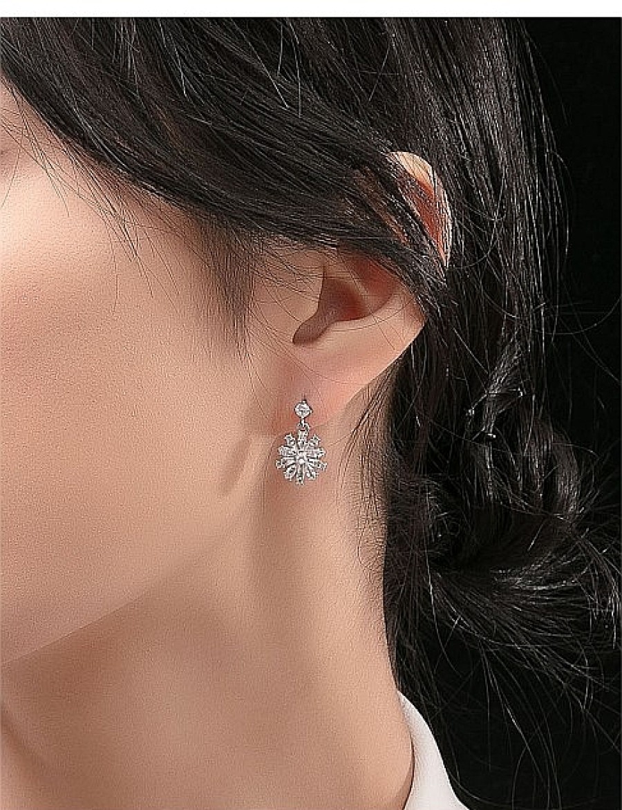 New Gregory Ladner Cz Drop Earrings Gregory Ladner Promotions Rhodium