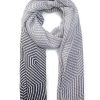 Online Gregory Ladner Ombre Geometric Print Scarf Gregory Ladner Discount Grey