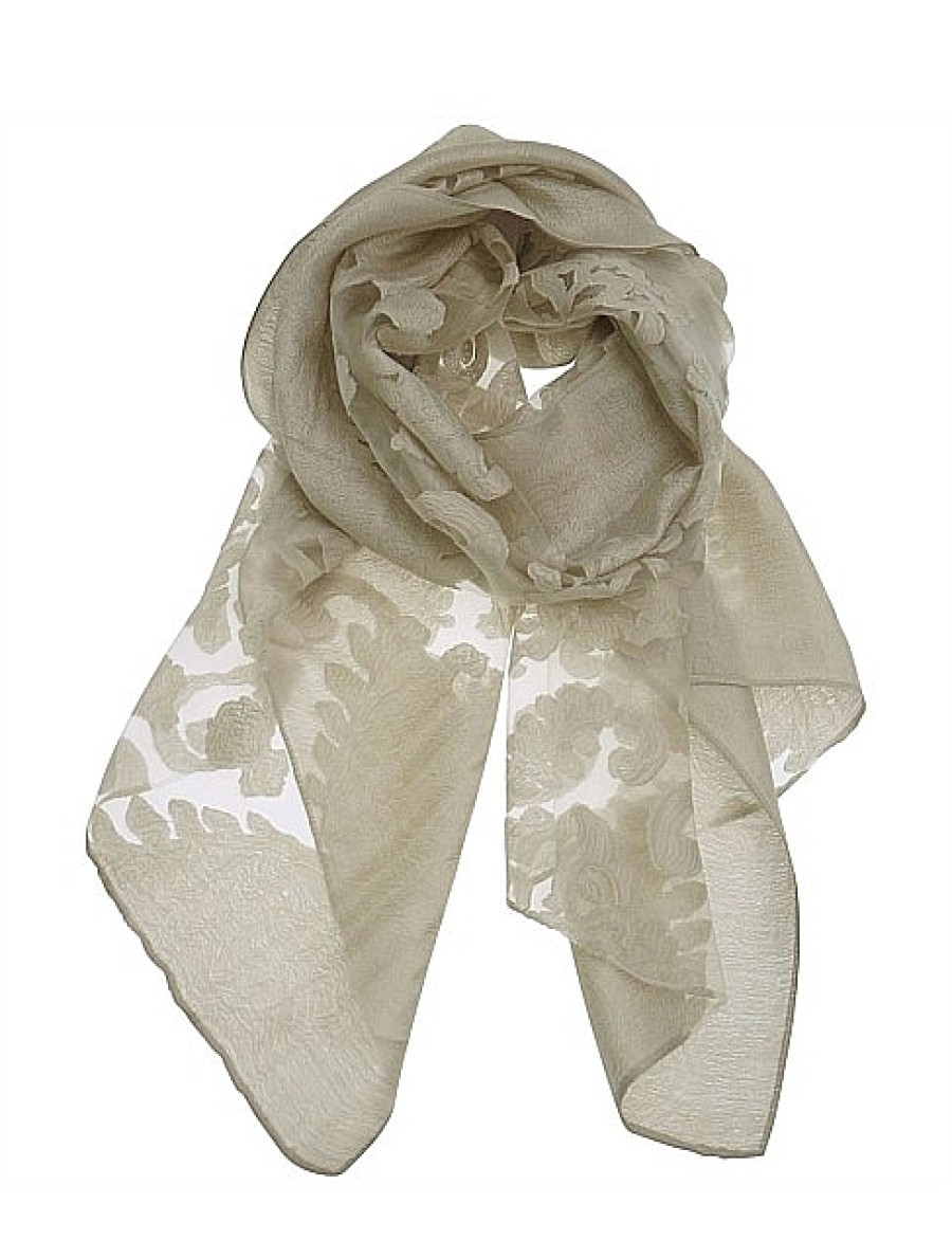 Wholesale Gregory Ladner Burnout Scarf Gregory Ladner Discount Beige