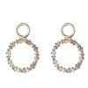 New Gregory Ladner Cz Circle Drop Earrings Gregory Ladner Wholesale Gold