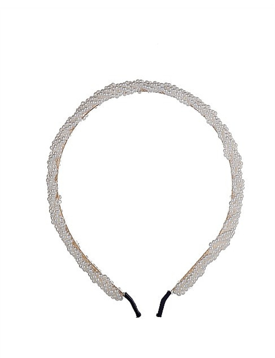 Clearance Gregory Ladner Twist Headband Gregory Ladner Cheap Pearl