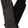 Best Gregory Ladner Ponte Glove With Tweed Gregory Ladner Limited Edition Black