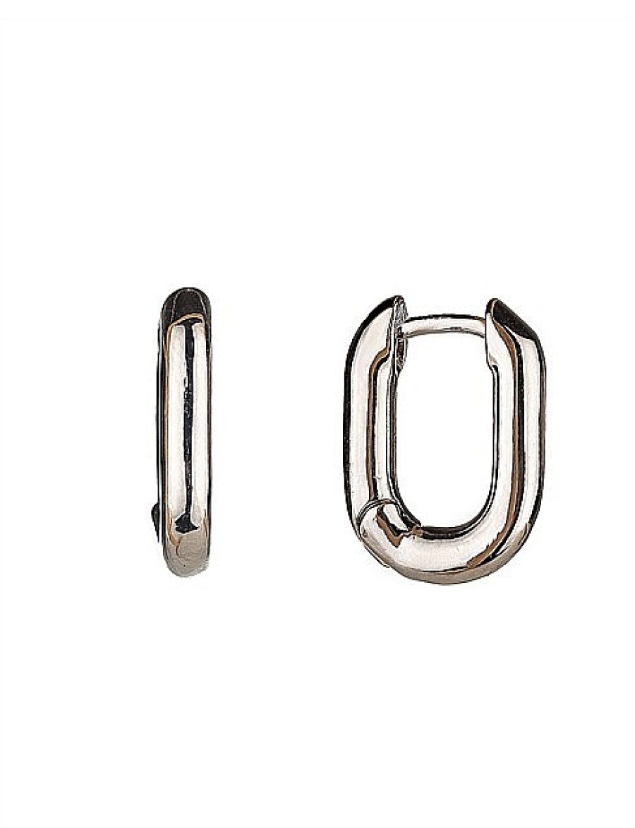 Best Gregory Ladner Mini Huggie Hoop Earrings Gregory Ladner Limited Edition Rhodium