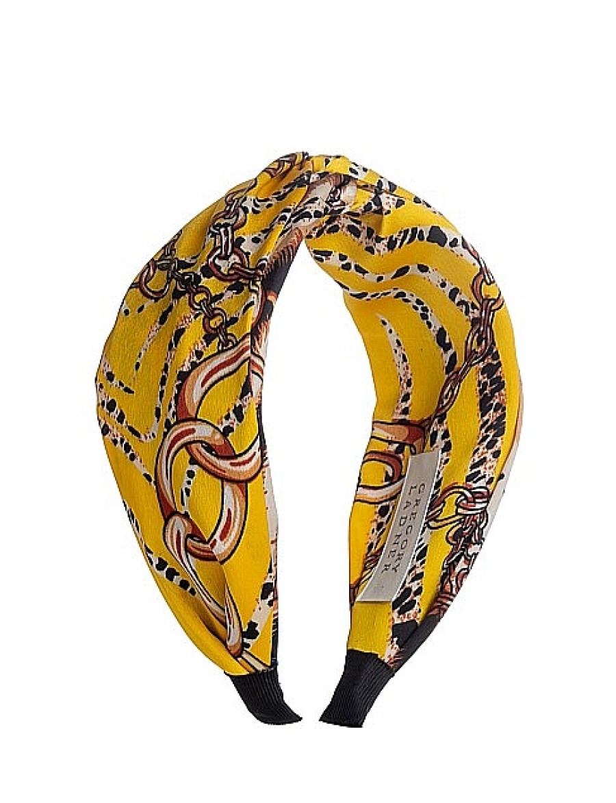 Wholesale Gregory Ladner Animal/Links Turban Gregory Ladner Cheap Yellow