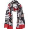 Clearance Gregory Ladner Abstract Print Scarf Gregory Ladner Cheap Black