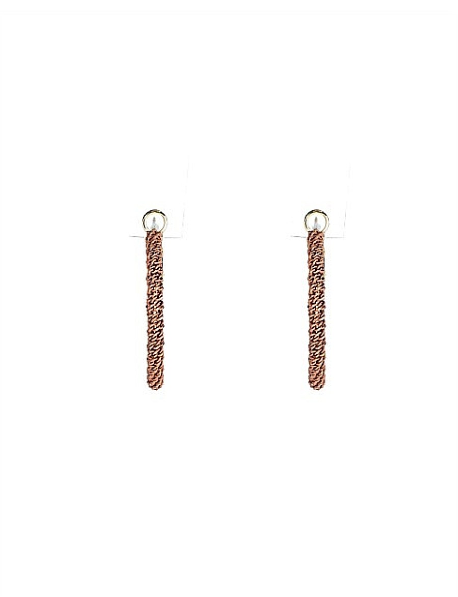 Best Gregory Ladner 30Mm Woven Hoop Earring Gregory Ladner Promotions Pink