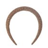 Best Gregory Ladner Woven Rounded Headband Gregory Ladner Discount Chocolate