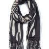 New Gregory Ladner Zebra Print Scarf Gregory Ladner Discount Black/White