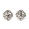 New Gregory Ladner Multi Stone Cubic Zirconia Drop Earrings Gregory Ladner Discount Silver