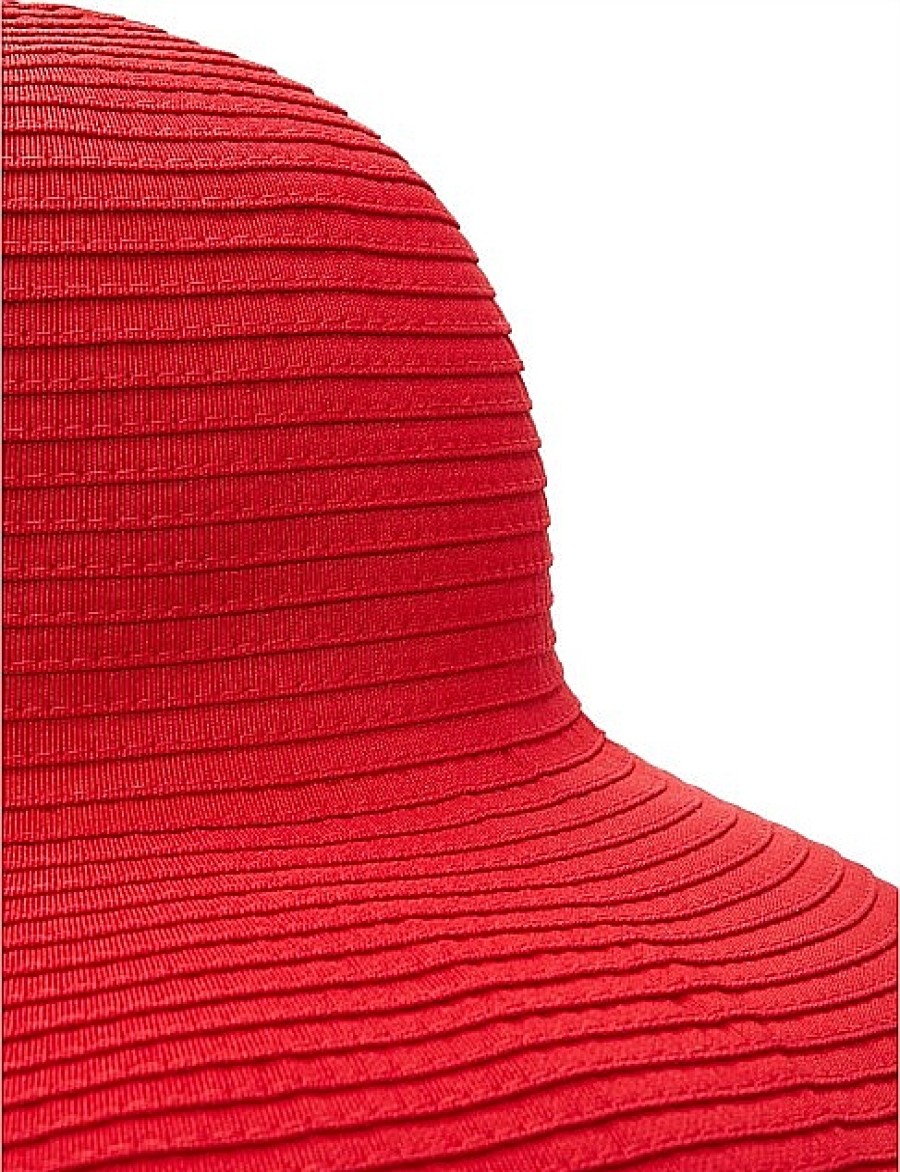 Online Gregory Ladner Ribbon Floppy Hat Gregory Ladner Discount Red