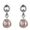 Online Gregory Ladner Link Drop Earring With Pearl Gregory Ladner Wholesale Rhodium