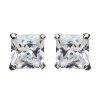 New Gregory Ladner Round Pearl Earring Cz 6Mm Square Rhodium Gregory Ladner Limited Edition Silver