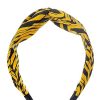 Hot Gregory Ladner Zebra Print Turban Gregory Ladner Promotions Yellow