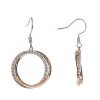 Online Gregory Ladner Double Cz Hoop With Pearl Drop Earring Gregory Ladner Wholesale Rose Gold