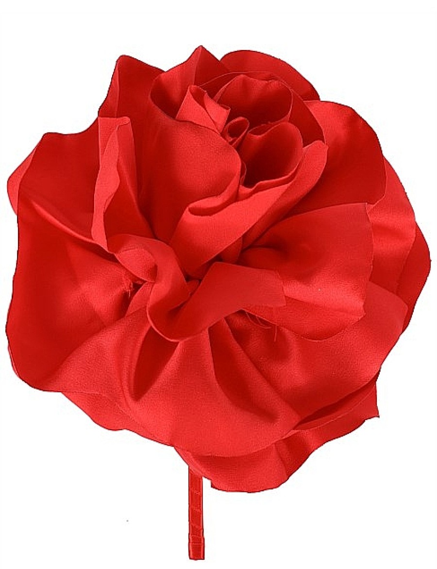 Hot Gregory Ladner Large Flower On Headband Gregory Ladner Limited Edition Red