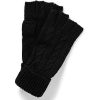 Clearance Gregory Ladner Cable Knit Fingerless Glove Gregory Ladner Discount Black