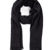 Wholesale Gregory Ladner Frayed Edge Scarf With Micro Sequins Gregory Ladner Promotions Black