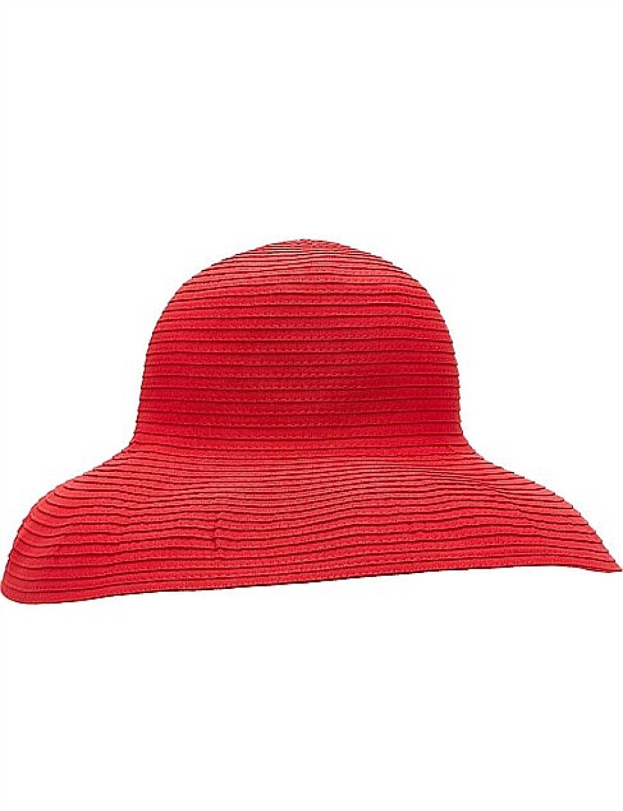 Online Gregory Ladner Ribbon Floppy Hat Gregory Ladner Discount Red