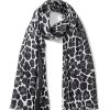 New Gregory Ladner Animal Print Scarf Gregory Ladner Discount Light Caf